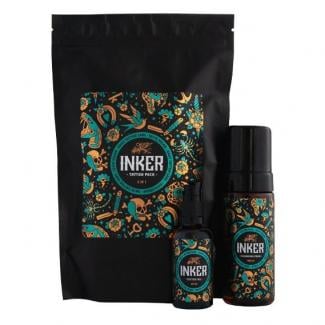 Inker Tattoo Pack - Cleansing Foam + Tattoo Oil Set - Pan Drwal